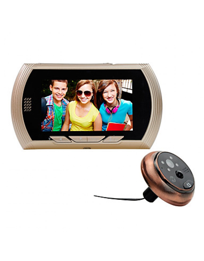 4.3 LCD Color Screen Doorbell Viewer Digital Door Peephole Viewer Camera Door Eye Video record 140 Degrees Night vision