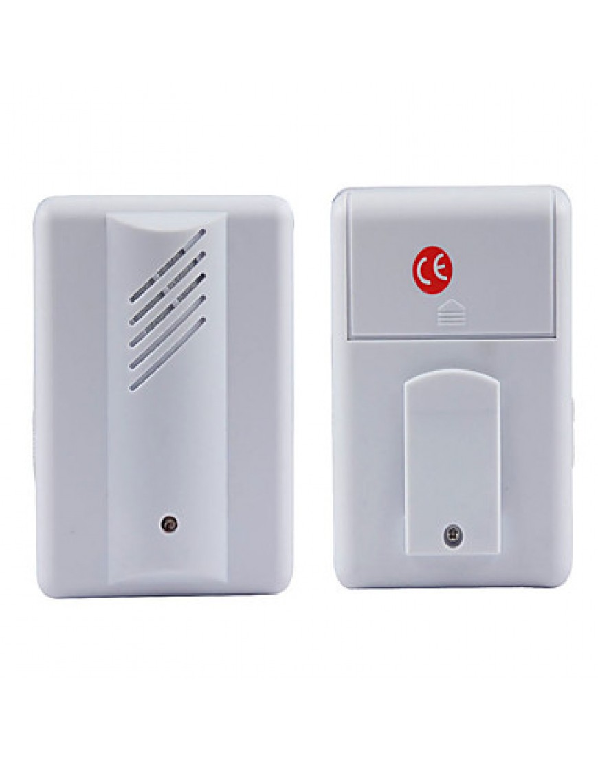 Exterior Courtesy Door Bell Alarm Chime Doorbell Wireless Infrared Monitor Sensor Sensitive Detector Welcome Entry Music Bell 2 Transmitters 1 Receive