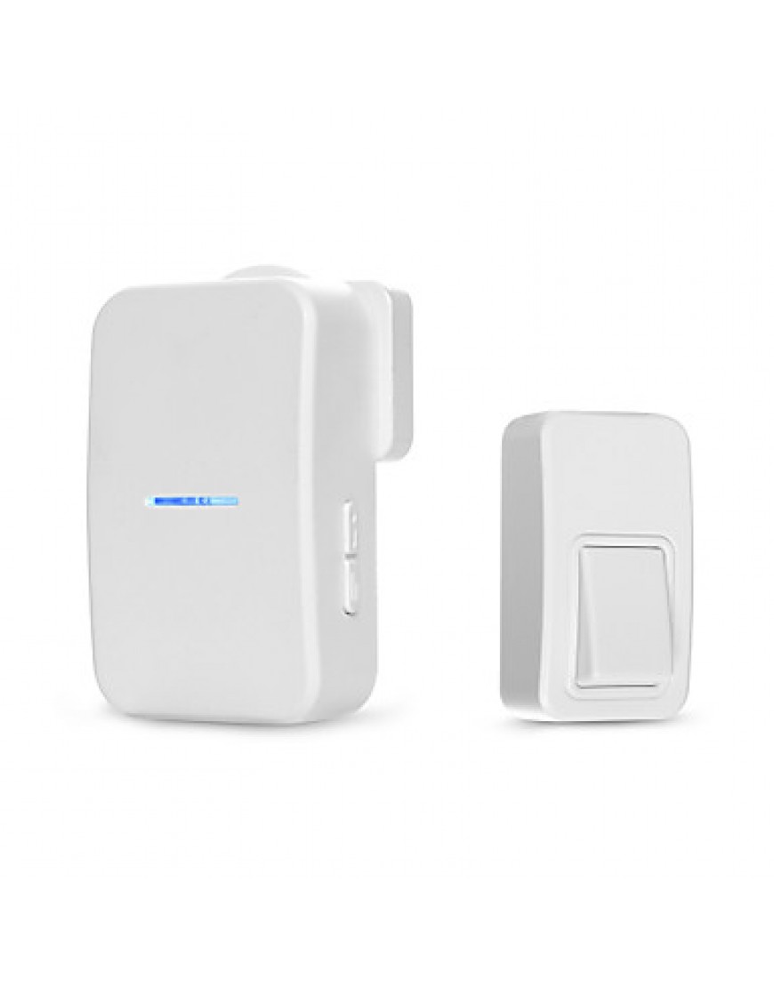 New Wireless Cordless Digital Doorbell Remote Door Bell need batteryWaterproofEU/US/UK Plug 110-250V White