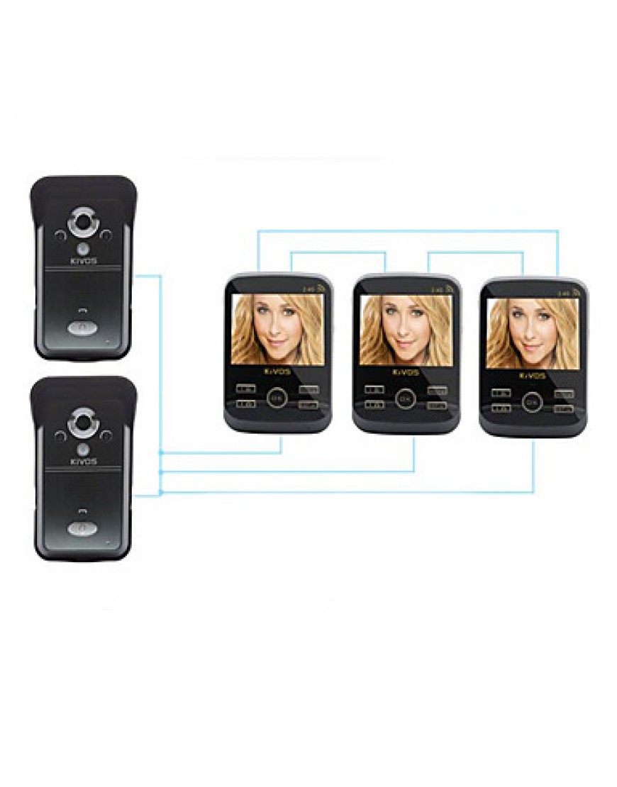 Doorbell Wireless Home Doorbell Three Drag Two Camera Video Unlock KDB300