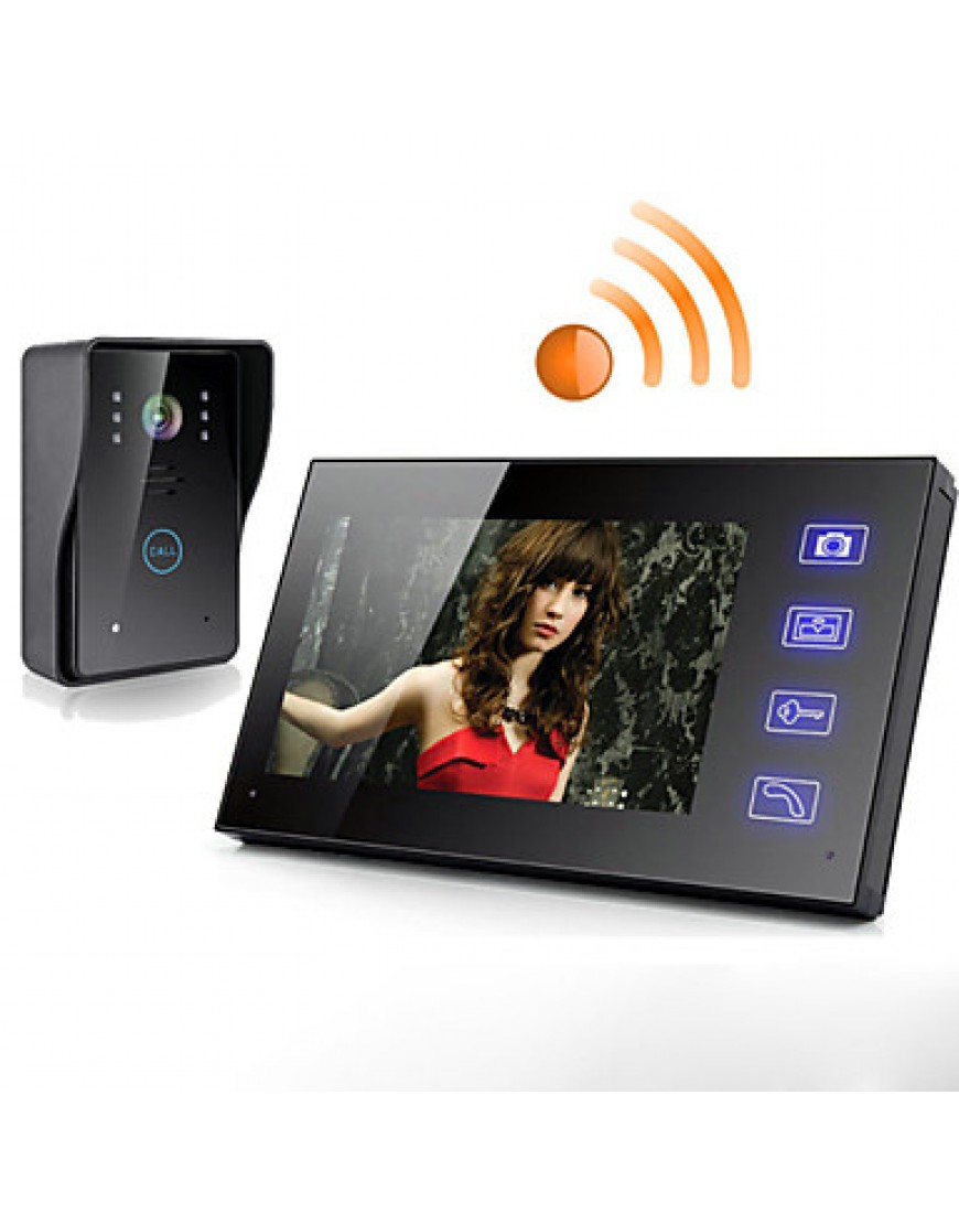 Wireless 7 Inch Touch Screen Monitor Video Door Phone