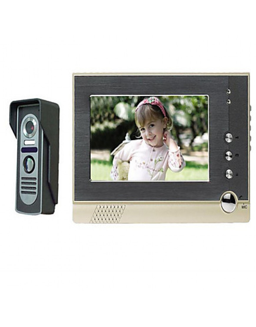 200 Meters Connecting Direct Selling 7 Inch Lcd Color Hd Night-Vision Electric Control Lock Video Intercom Doorbell