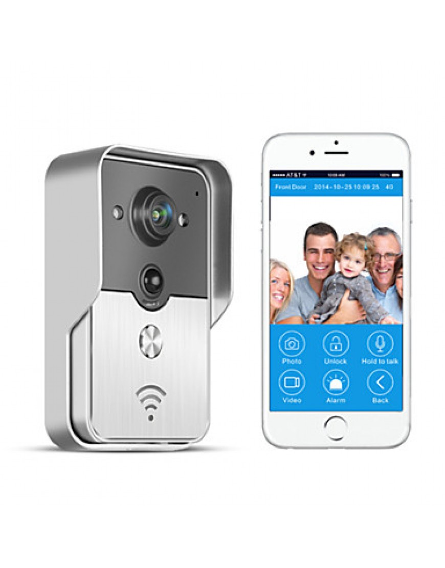 Smart WiFi Video Doorbell for Smartphones & Tablets, Wireless Video Doorphone, IP Wi-Fi Camera