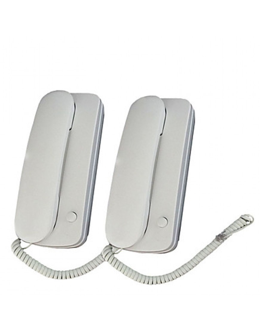 2 pcs Battery Powered Audio Doorphone Intercom DC Doorbell Set Villa Non-visual Intercom Two-Way Radio Telephone Security System Doorbell