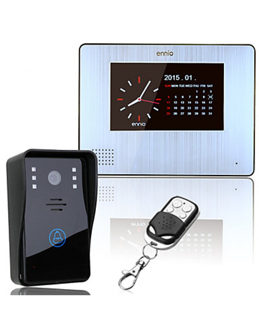 7inch LCD 900TVL Color Video Door PhoneRainproof Night Vision with Record wireless Remote Control Unlock