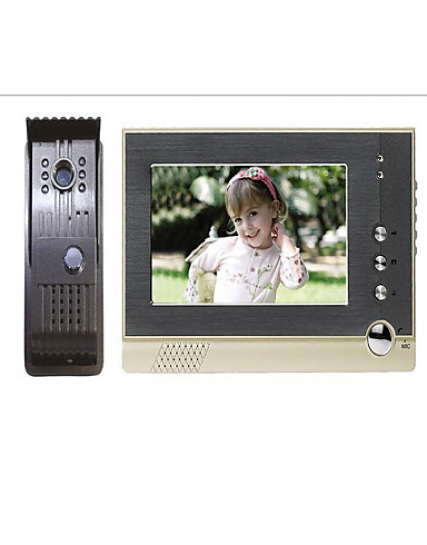 200 Meters Connecting Direct Selling 7 Inch Lcd Color Hd Night-Vision Electric Control Lock Video Intercom Doorbell