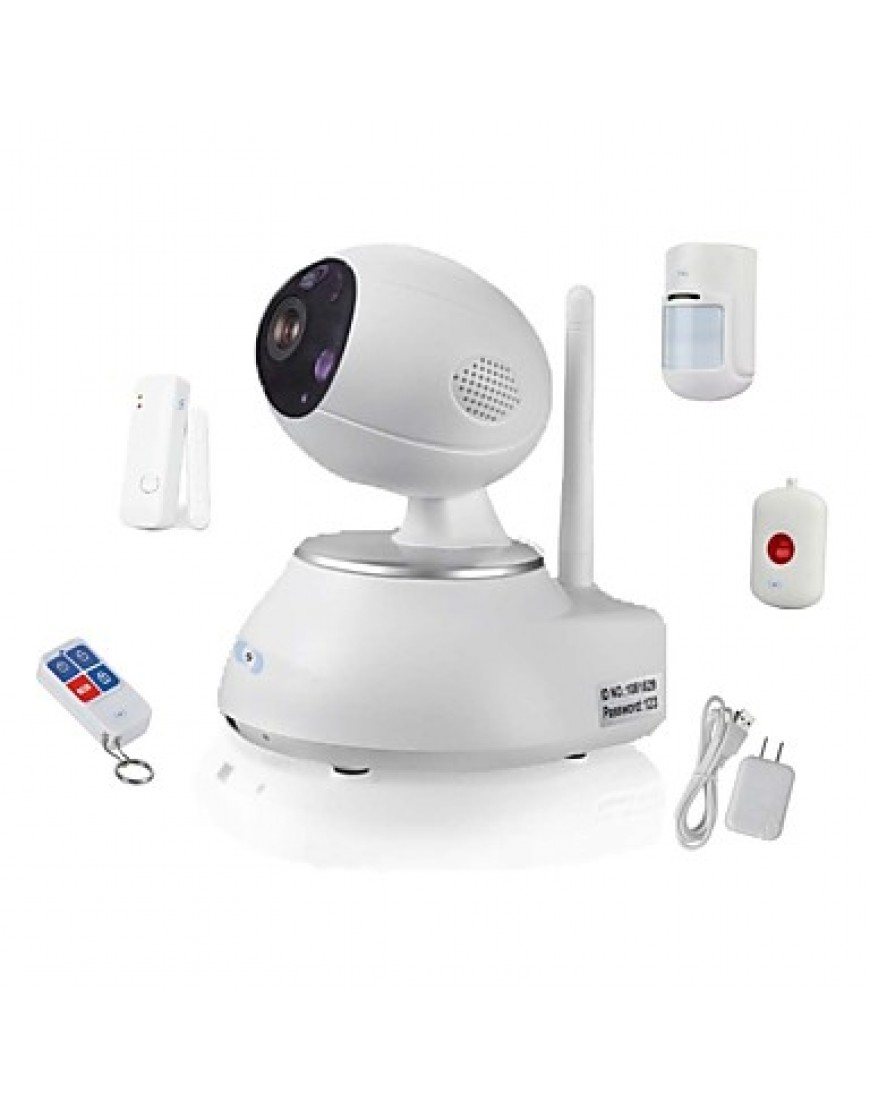 Wireless IP PTZ Surveillance Camera with 4pcs Wireless Alarm Detectors, Motion Detection, Baby Monity SV-VPC2K3