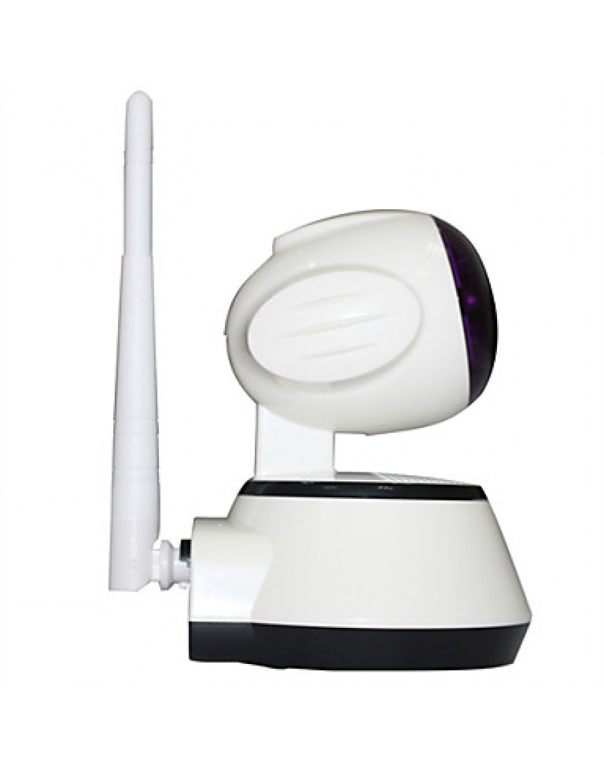 H.264 1.0MP HD 720P IP Camera P2P Pan IR Cut TF Card WiFi Network IP Security System With Wireless Alarm Detector