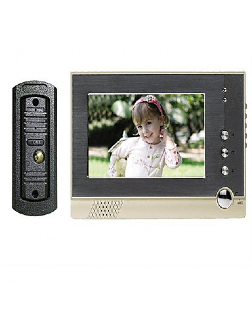 200 Meters Connecting Direct Selling 7 Inch Lcd Color Hd Night-Vision Electric Control Lock Video Intercom Doorbell