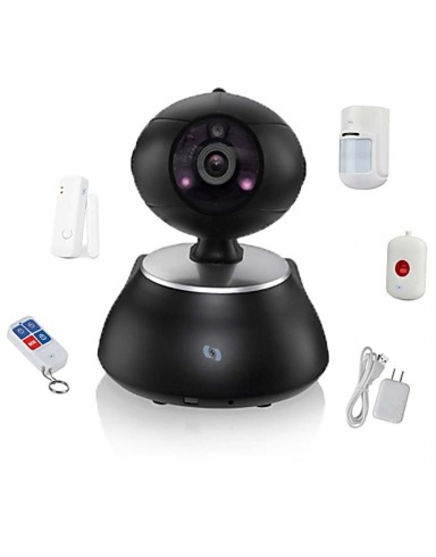 Wireless IP PTZ Surveillance Camera with 4pcs Wireless Alarm Detectors, Motion Detection, Baby Monity SV-VPC2K3