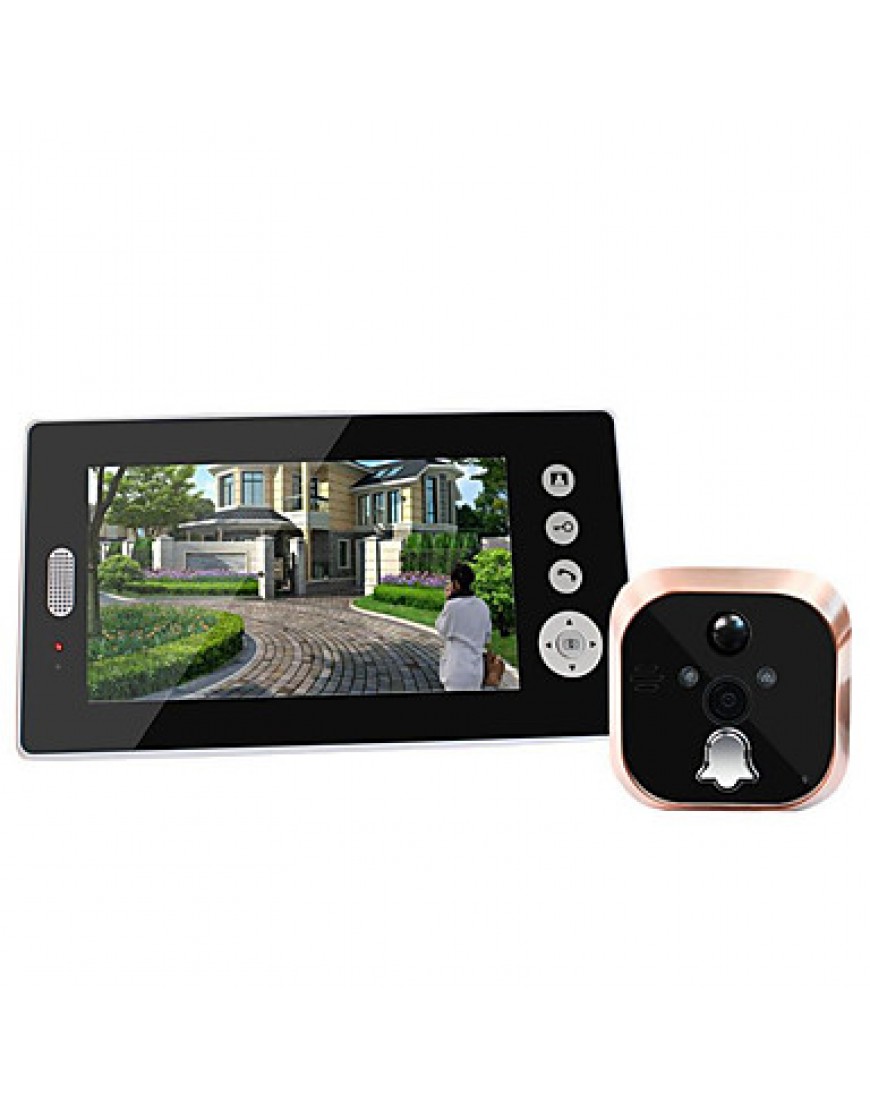 Wireless Visual Intercom Doorbell 7 Inch Color Screen Remote Control Camera