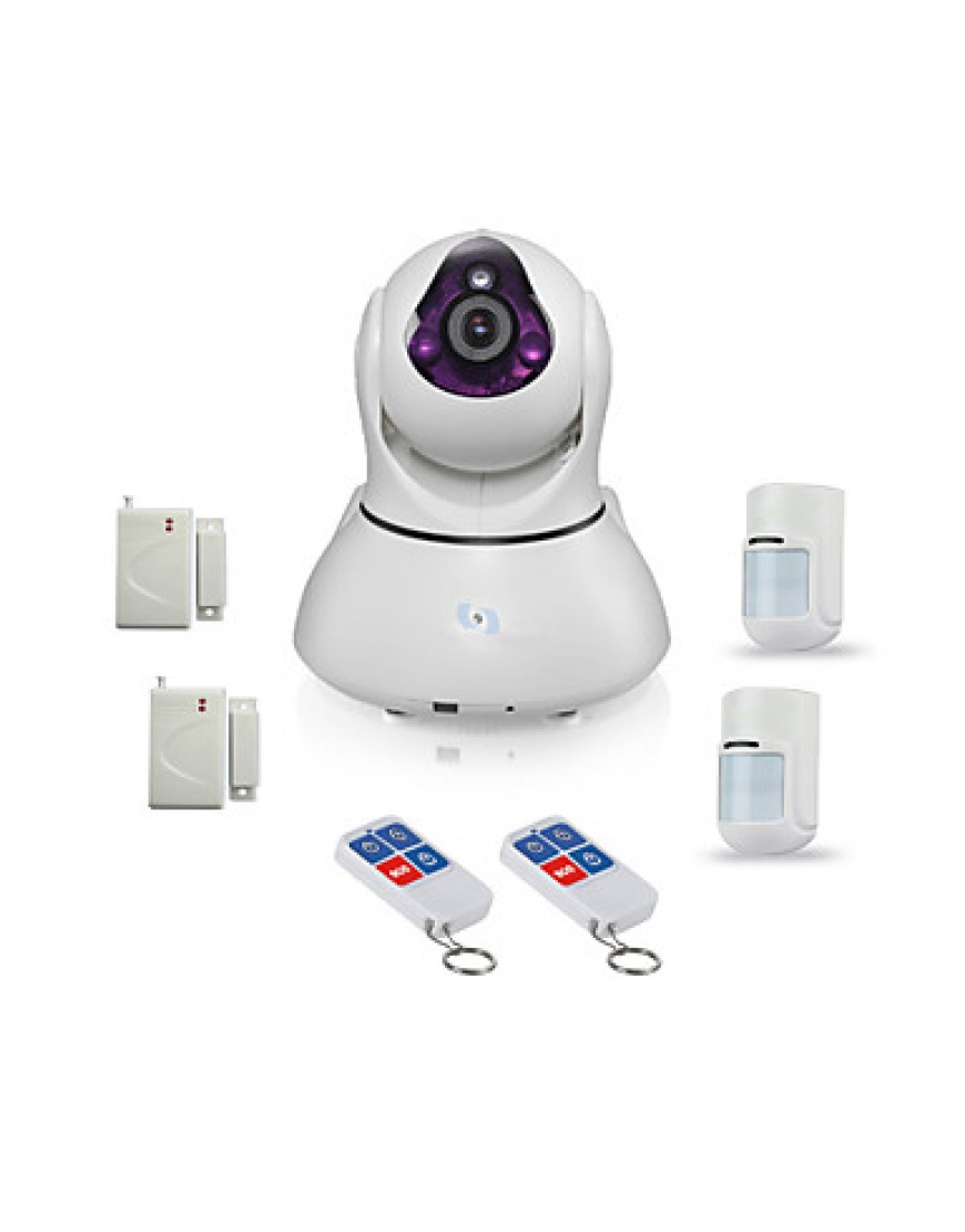 HD WIFI IP Video Camera Alarm, support 64pcs Wireless Alarm sensors, Night Vision and Andriod & IOS APP SV-VPC2EK4