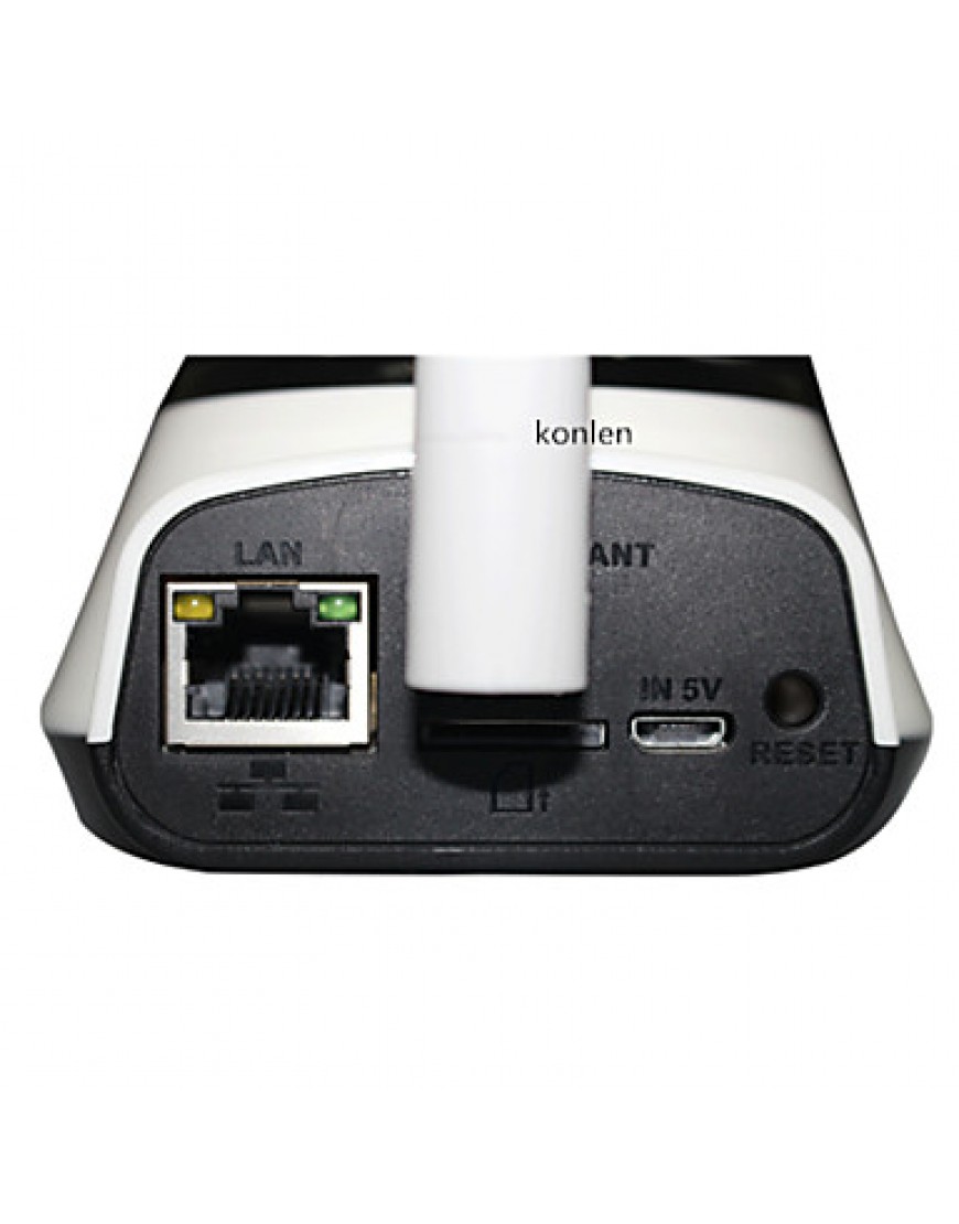 H.264 1.0MP HD 720P IP Camera P2P Pan IR Cut TF Card WiFi Network IP Security System With Wireless Alarm Detector