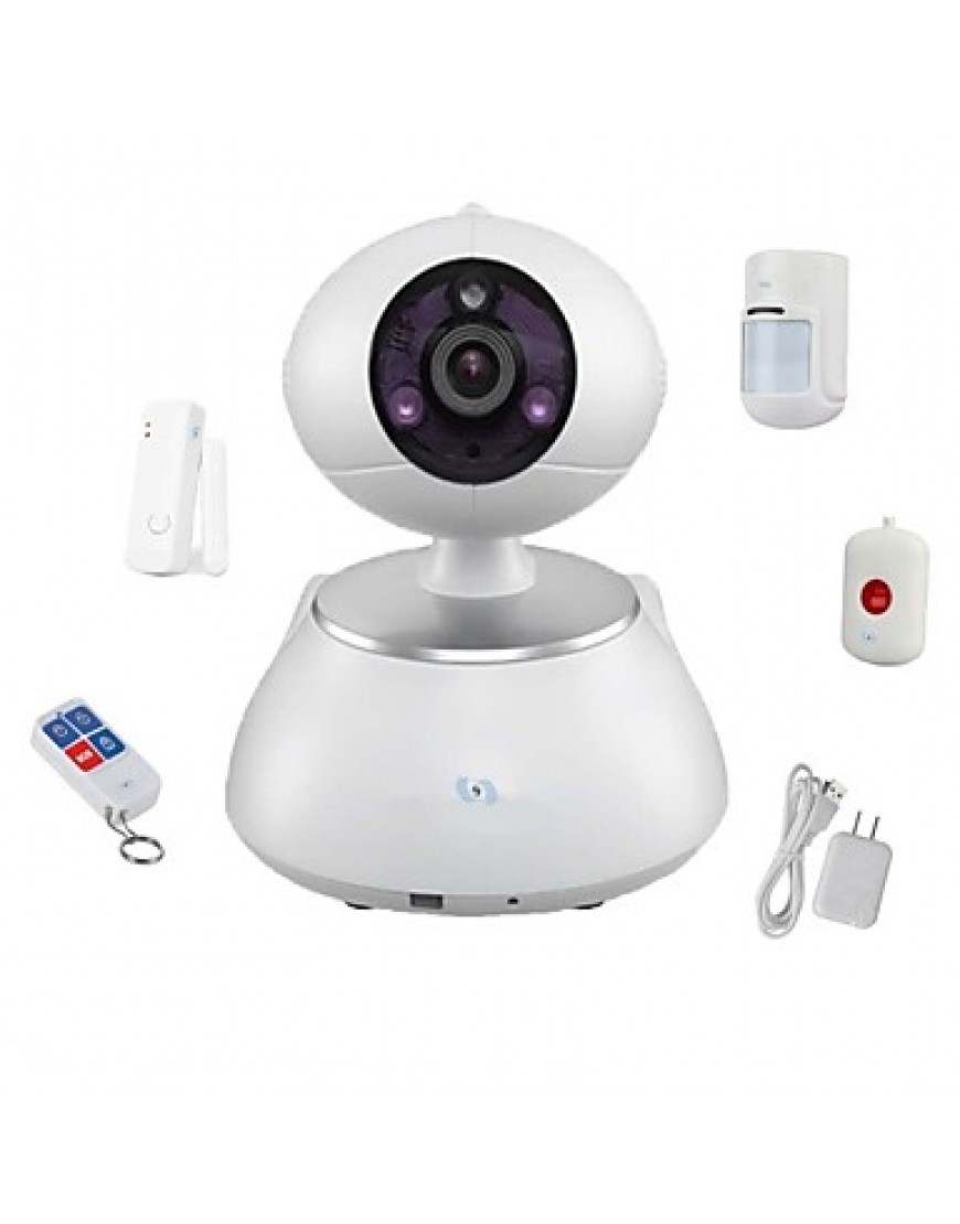 Wireless IP PTZ Surveillance Camera with 4pcs Wireless Alarm Detectors, Motion Detection, Baby Monity SV-VPC2K3