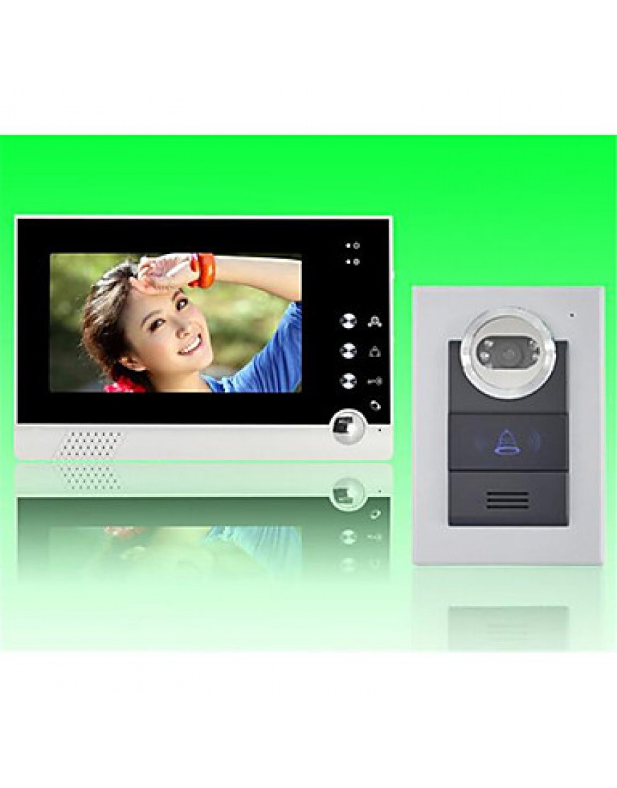 7Inch Color Display Wired Video Doorphone for VillaSupport 1 to 2 MonitorZY-316210