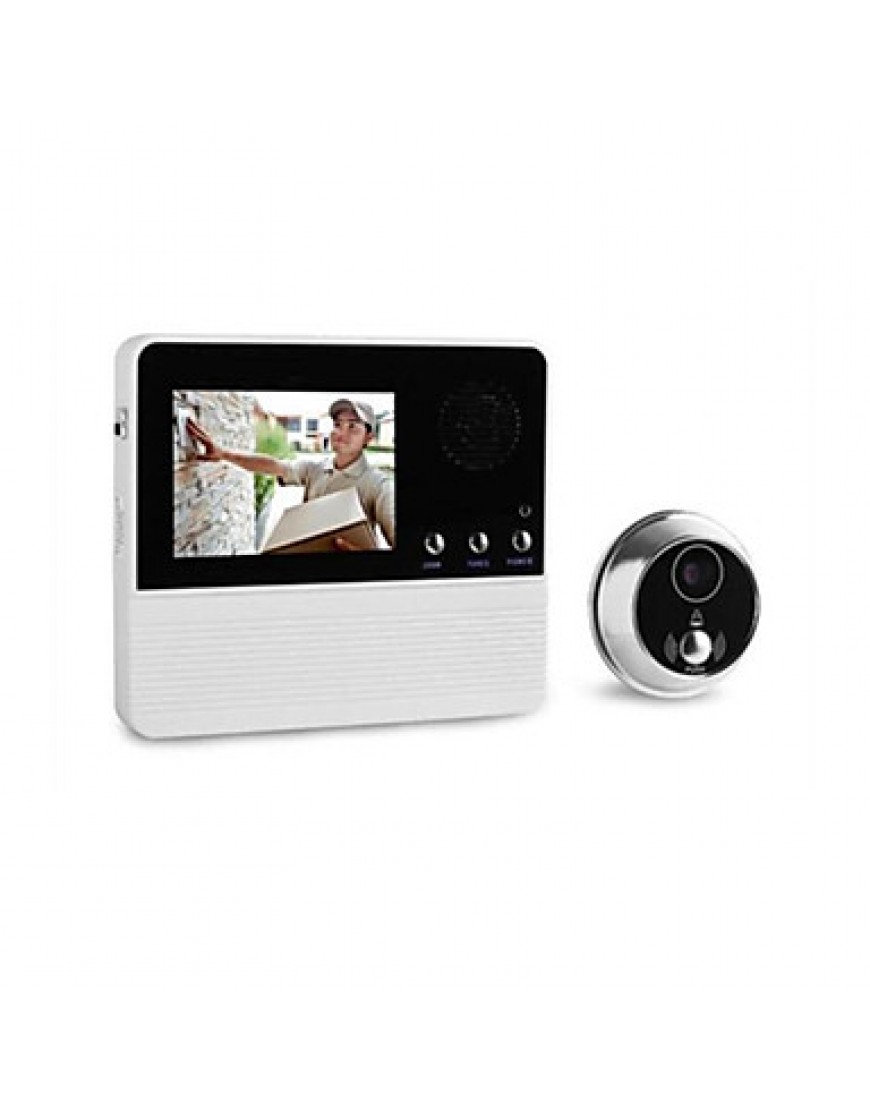 3.2-Inch Intelligent Cat's-Eye Burglar 32 Selectable Music Electronic Cat High-Resolution Color Lcd Video Doorbell
