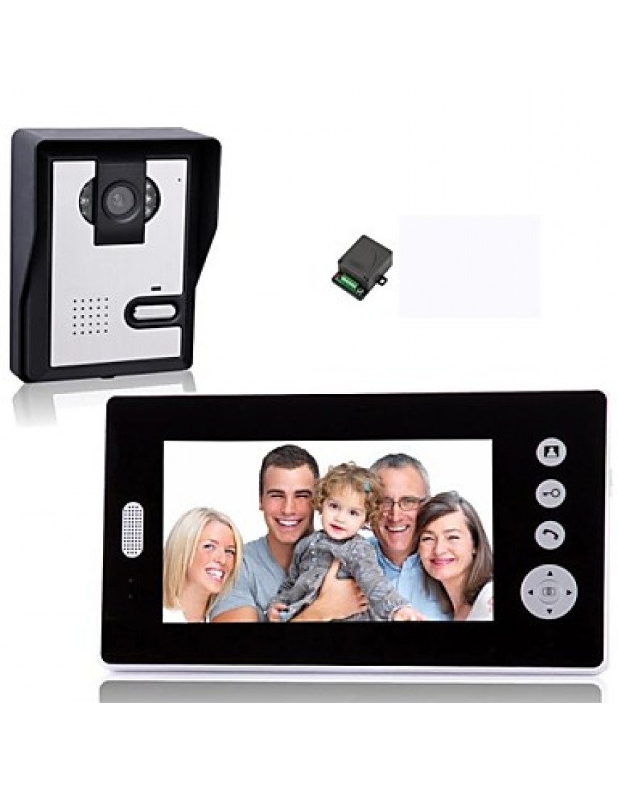 7 Inch Wireless Video Door Phone withNight Vision (1camera 2 monitors)