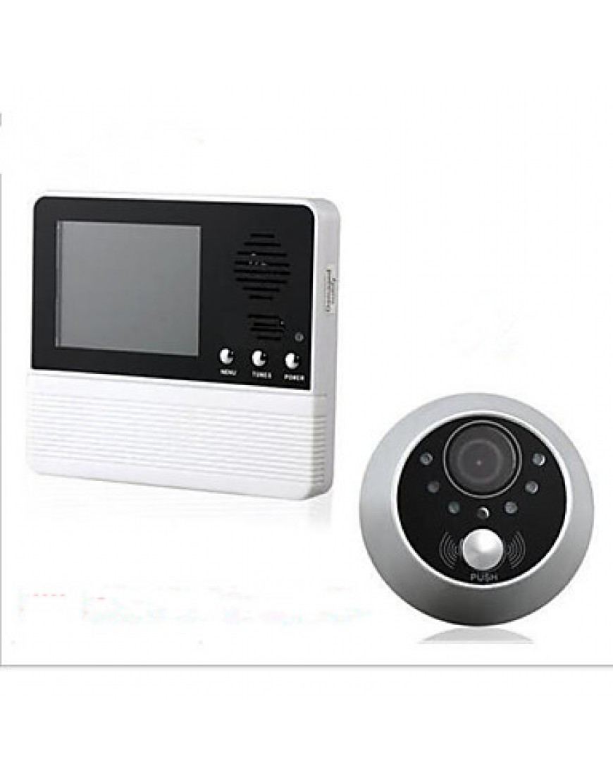 3.2-Inch Intelligent Cat's-Eye Burglar 32 Selectable Music Electronic Cat High-Resolution Color Lcd Video Doorbell
