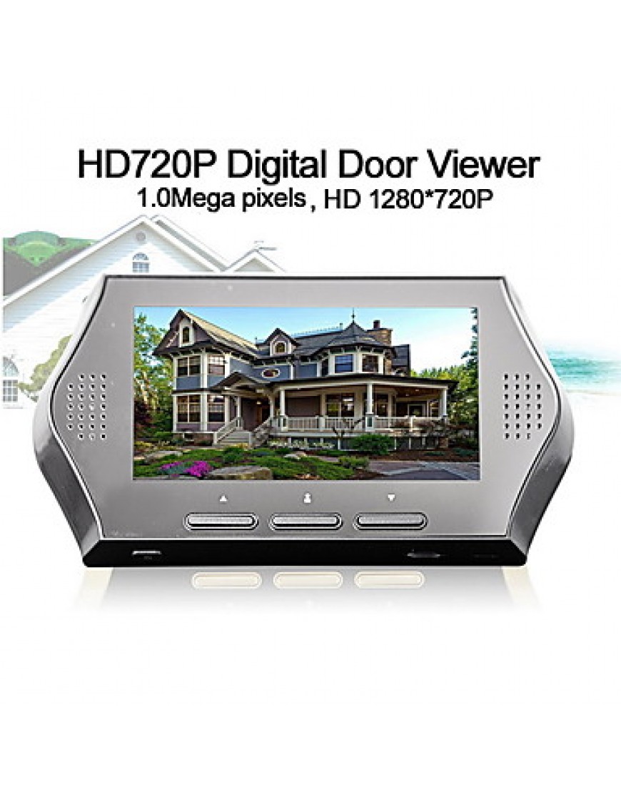 4.3Inch 1.0MP Door camera with 8GB TF Card 4 IR Night View Digital Door Viewer