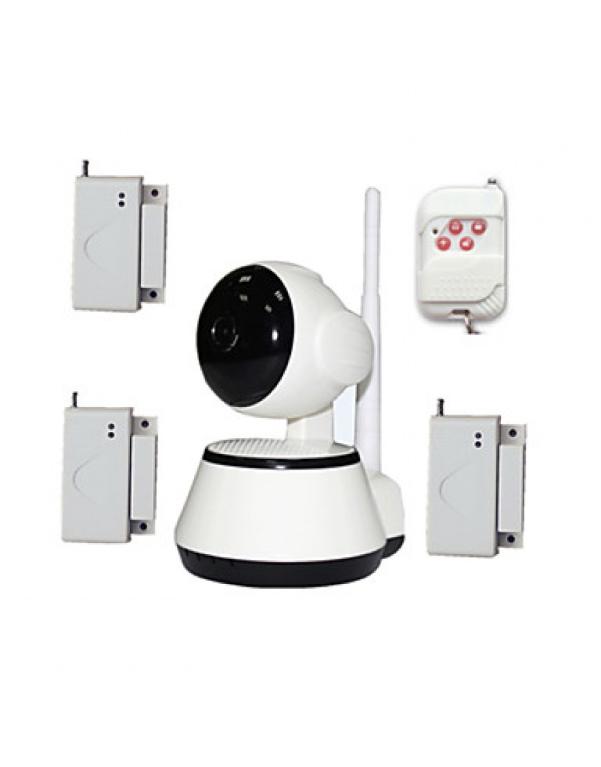 WIFI Video Baby Monitor Security IP Camera HD For Old Kids Safety With Wireless Door Window Open Burglar Alarm Sensor