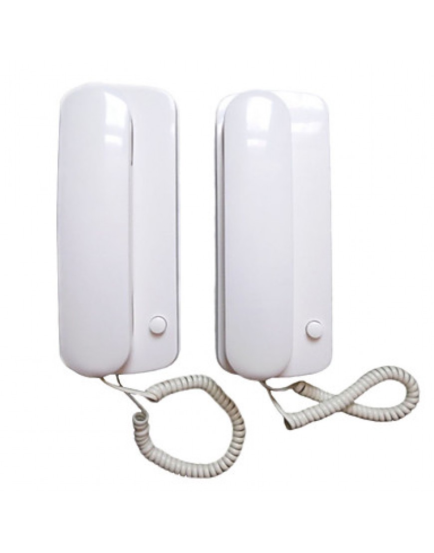 2 pcs Battery Powered Audio Doorphone Intercom DC Doorbell Set Villa Non-visual Intercom Two-Way Radio Telephone Security System Doorbell
