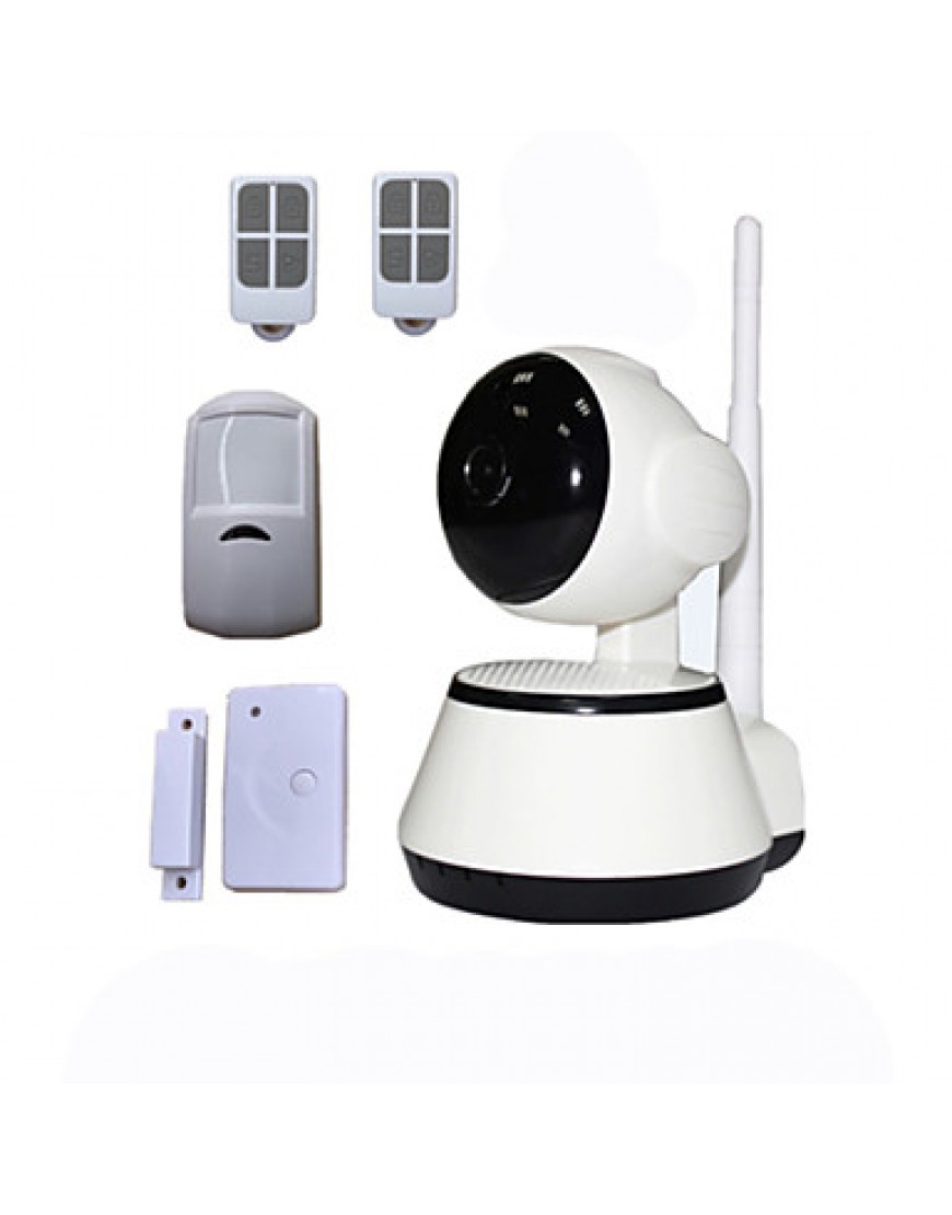 PTZ 720P HD IP Camera P2P WIFI Combined Wireless Anti Theft Burglar Alarm System Security Home Alarme