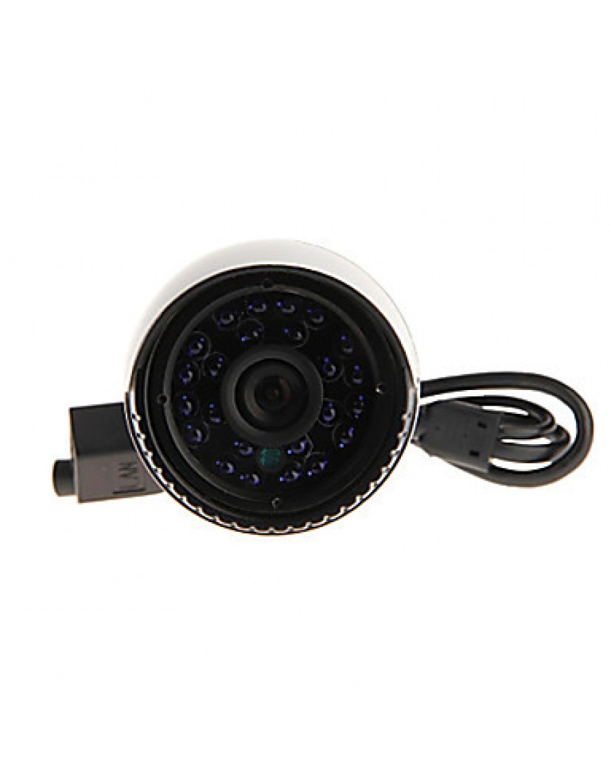 Bullet IP Network Internet Surveillance Camera 1.3MP IR-cut (24-IR LED)