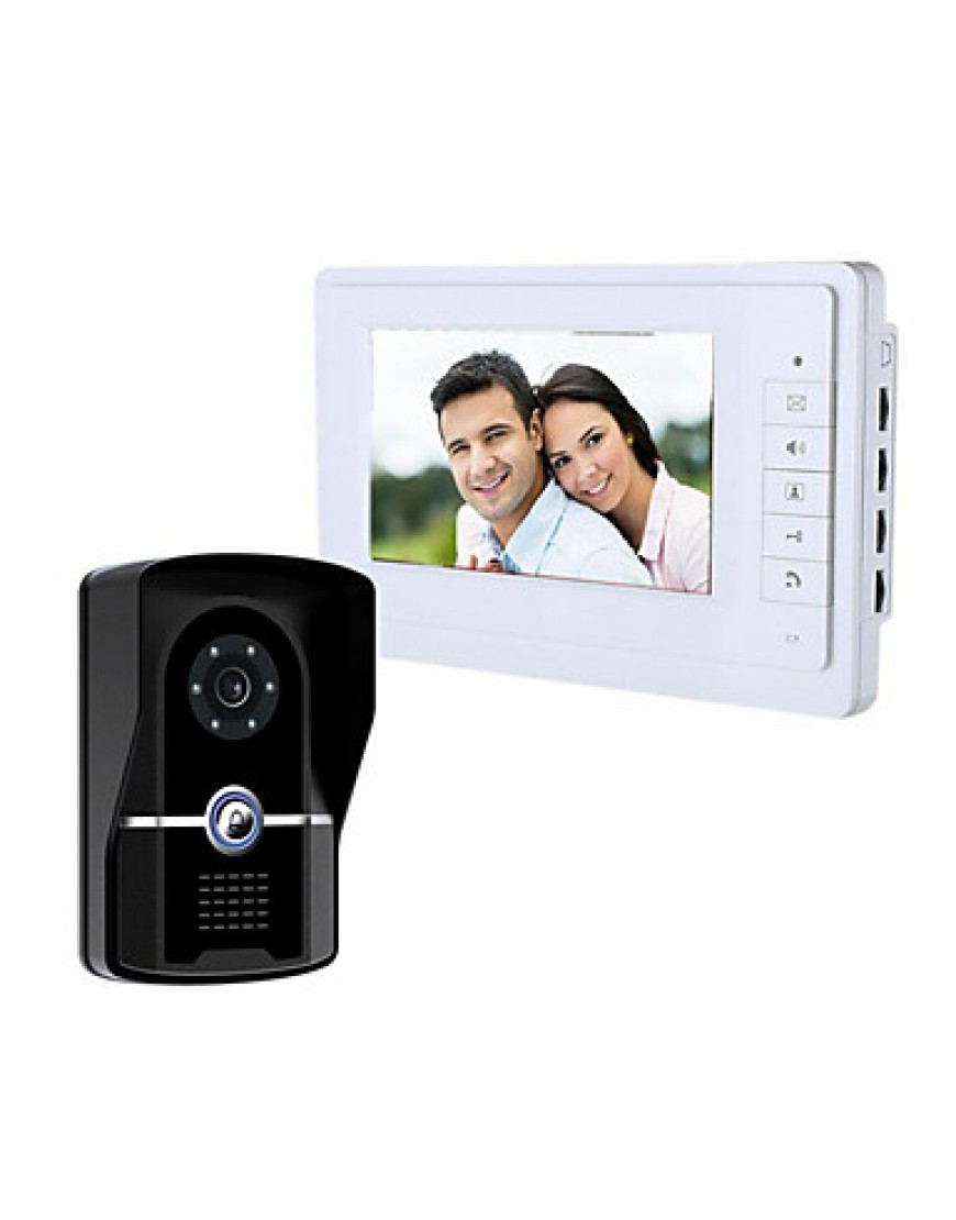 As of 7 Inch Waterproof Two-Way Visual Intercom Doorbell Remote Unlocking Night Vision