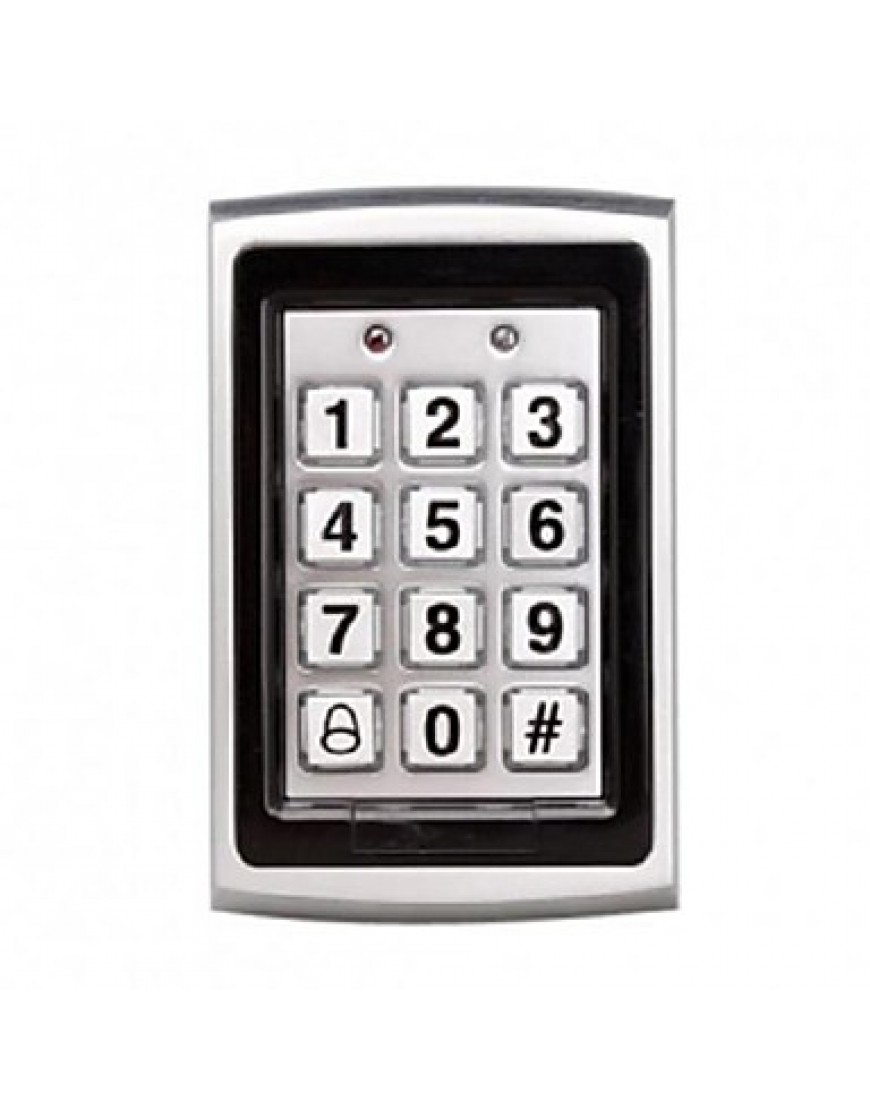 Metal Chrome Access Control Stand-Alone Single Door System Built-in Card Reader And Password Keypad